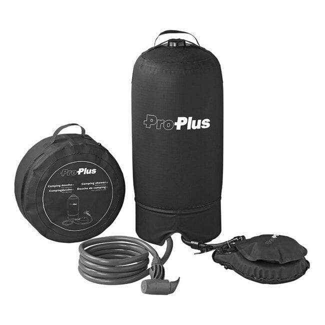 ProPlus Campingdouche - 11 liter - Voetpomp - Inclusief draagtas