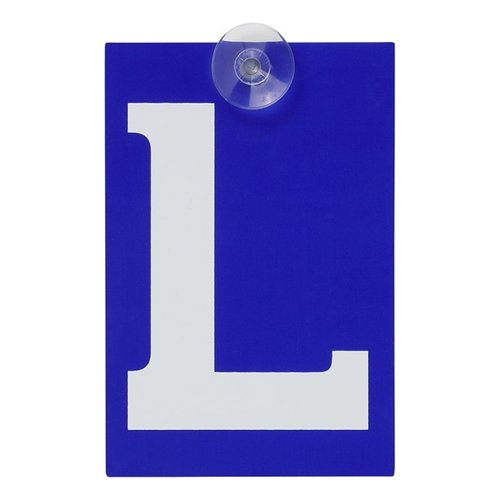 Pro Plus L-plaat met zuignap - 100 x 150 mm - Blauw Pro Plus L-plaat met zuignap - 100 x 150 mm - Blauw