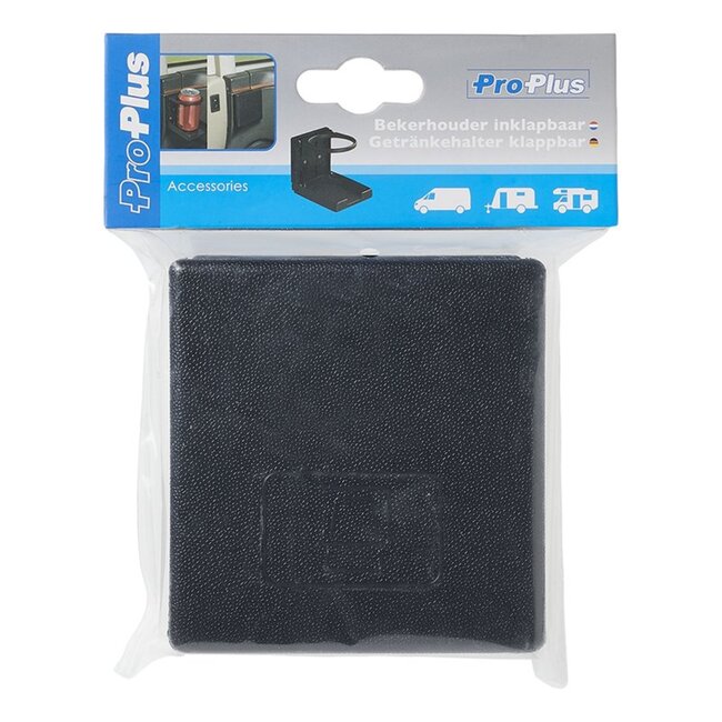 ProPlus Inklapbare bekerhouder - zwart - geschikt voor bekers, blikjes en flessen