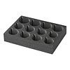 Pro Plus Bekerhouder - Hard Foam voor 12 Glazen en Kopjes - 34 x 25 x 6 cm - Zwart Pro Plus Bekerhouder - Hard Foam voor 12 Glazen en Kopjes - 34 x 25 x 6 cm - Zwart