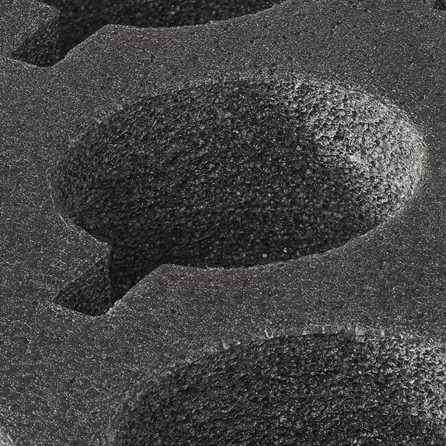 ProPlus Bekerhouder - Hard Foam - Voor 12 Glazen en Kopjes - 34 x 25 x 6 cm - Zwart