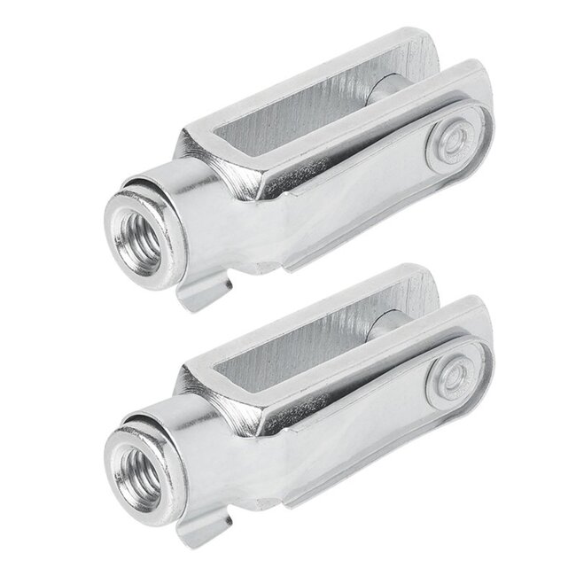 ProPlus Gaffel M8 - Verzinkt staal - 58 mm - 2 stuks