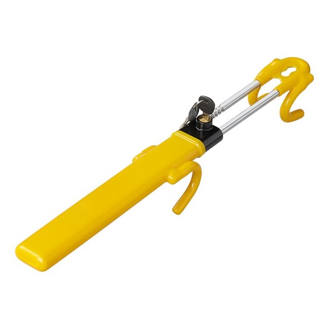 ProPlus Heavy Duty stuurslot - Verstelbaar - Inclusief 2 sleutels - Geel - 19 tot 31,5 cm