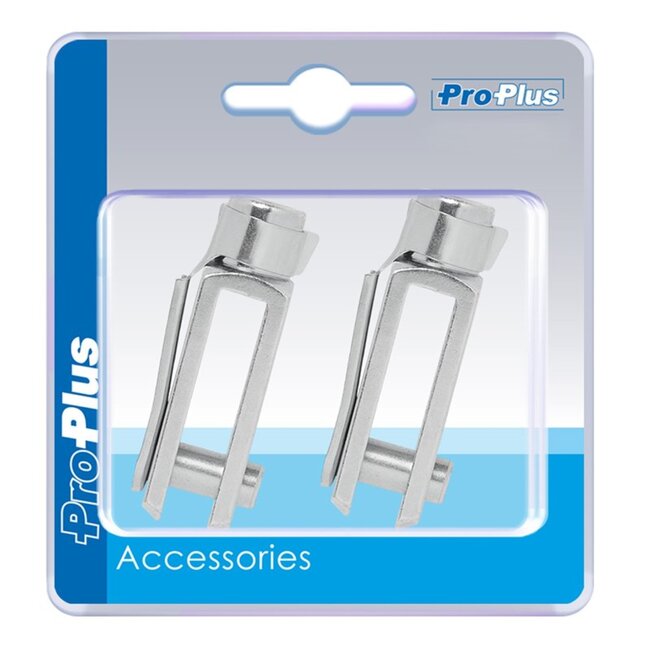 ProPlus Gaffel M8 - Verzinkt staal - 58 mm - 2 stuks