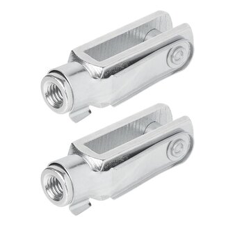 ProPlus Gaffel M8 - Verzinkt staal - 58 mm - 2 stuks