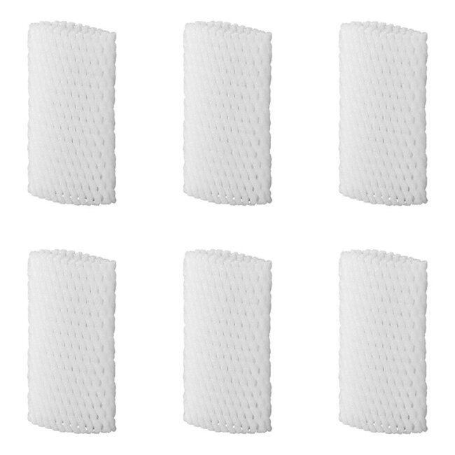 ProPlus Set glasbeschermers - 6 stuks - 150 x Ø 80 mm - wit - optimale bescherming