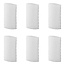 ProPlus Set glasbeschermers - 6 stuks - 150 x Ø 80 mm - wit - optimale bescherming