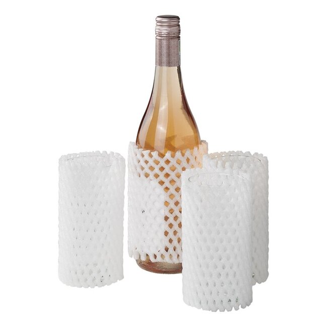 ProPlus Set glasbeschermers - 6 stuks - 150 x Ø 80 mm - wit - optimale bescherming