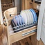 ProPlus Zachte foam bordenhouder - Voor 10 borden - 34x25x14 cm - Zwart
