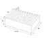 ProPlus Zachte foam bordenhouder - Voor 10 borden - 34x25x14 cm - Zwart