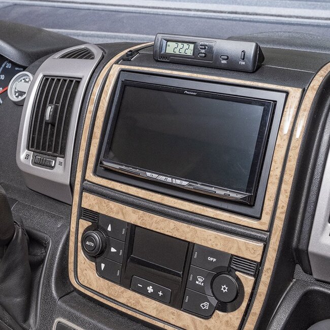 ProPlus Thermometer auto - binnen/buiten temperatuur - zwart - eenvoudig te bevestigen