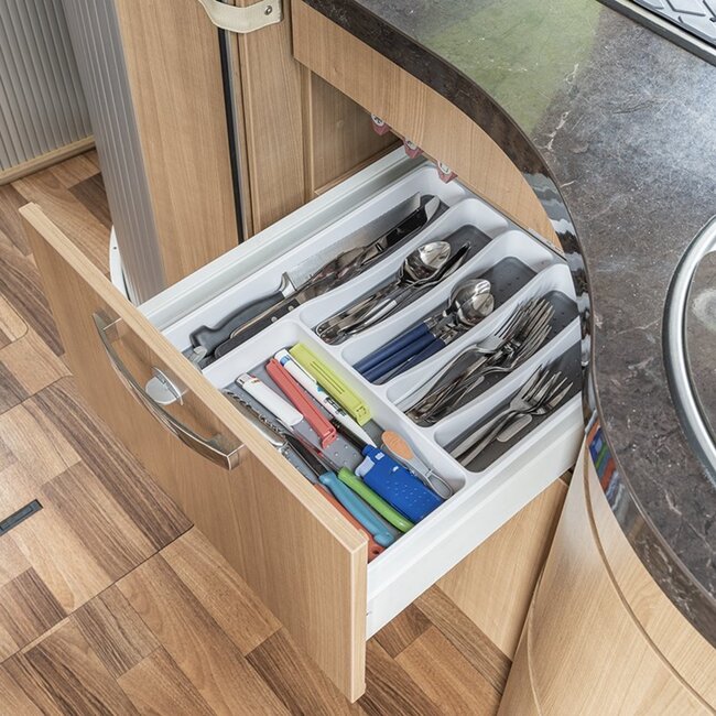 ProPlus Efficiënte bestekbak - antislip - 40,5 x 32,5 x 4,5 cm - kunststof