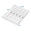 ProPlus Efficiënte bestekbak - antislip - 40,5 x 32,5 x 4,5 cm - kunststof