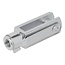 ProPlus Gaffel voor gasveer - Verzinkt staal - M12 schroefdraad - 85 x 23 mm