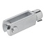 ProPlus Gaffel voor gasveer - Verzinkt staal - M12 schroefdraad - 85 x 23 mm
