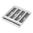 ProPlus Bestekbak - 5 vakken - Antislip - Kunststof - 32,5 x 28,5 x 4,5 cm - Wit/Grijs
