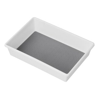 ProPlus Bestekbak - Kunststof - Antisliplaag - 24,7 x 17,2 x 5,2 cm - Wit/Grijs