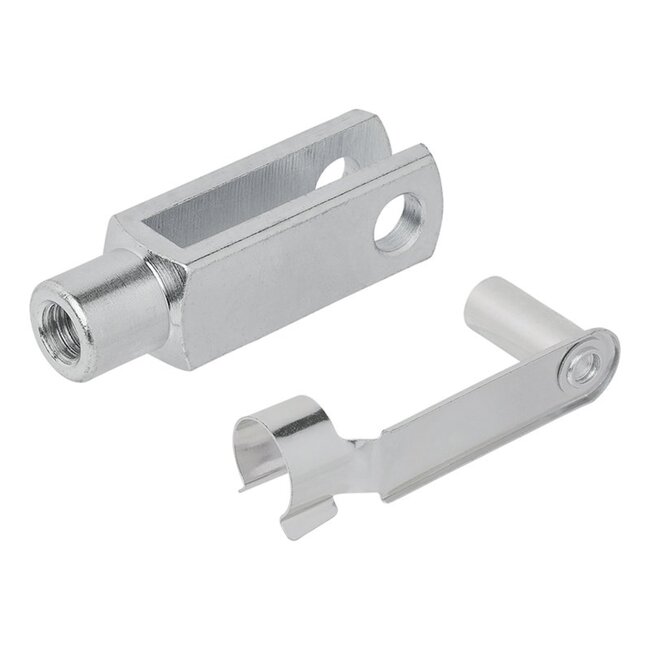 ProPlus Gaffel voor gasveer - verzinkt staal - M12 schroefdraad - 85 x 23 mm