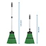 ProPlus Telescopische nylon bezem - verstelbare steel - lichtgewicht - groen