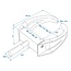 ProPlus Wielklem - Maximale bandbreedte 240 mm - Inclusief 2 sleutels - Staal - 3,3 kg