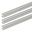 ProPlus Dubbele tentrail set - kunststof - 80 cm - lichtgrijs - 3 stuks