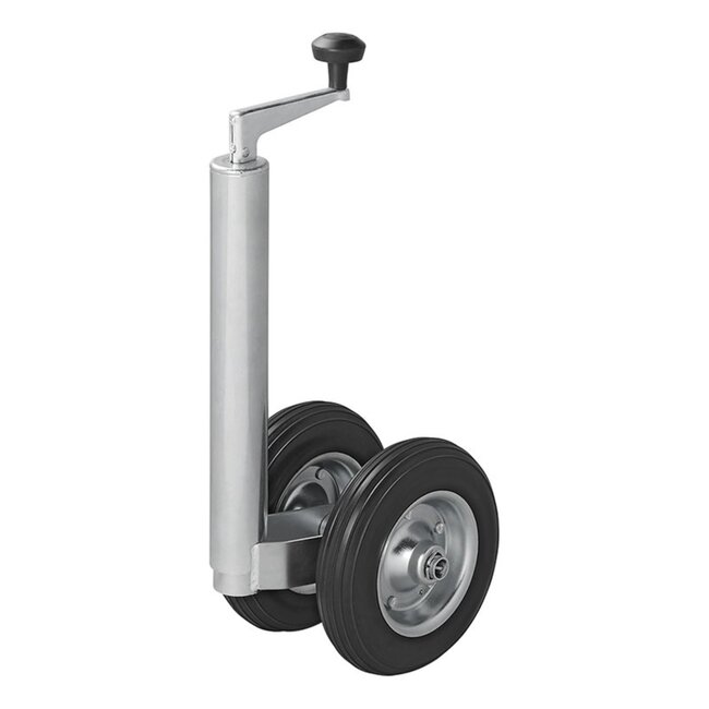 ProPlus Dubbel neuswiel voor aanhanger - extra stabiliteit - metalen velg - PU band - 48 mm buis - 200x50 mm banden