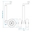 ProPlus Dubbel neuswiel voor aanhanger - extra stabiliteit - metalen velg - PU band - 48 mm buis - 200x50 mm banden