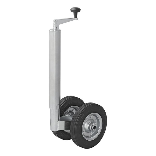 ProPlus Dubbel neuswiel - extra stabiliteit - metalen velg - rubberband - 48 mm buis - 200 x 50 mm