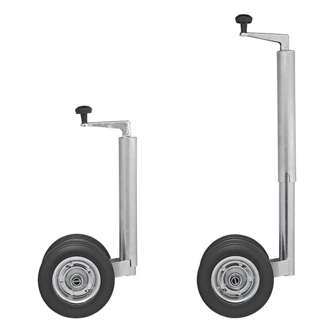 ProPlus Dubbel neuswiel - extra stabiliteit - metalen velg - rubberband - 48 mm buis - 200 x 50 mm