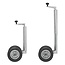 ProPlus Dubbel neuswiel - extra stabiliteit - metalen velg - rubberband - 48 mm buis - 200 x 50 mm