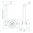 ProPlus Dubbel neuswiel - extra stabiliteit - metalen velg - rubberband - 48 mm buis - 200 x 50 mm