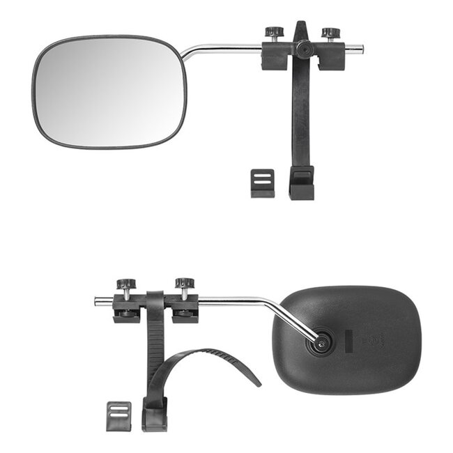 ProPlus Verstelbare caravanspiegel - 410 x 140 x 90 mm - zwart - E57 keurmerk