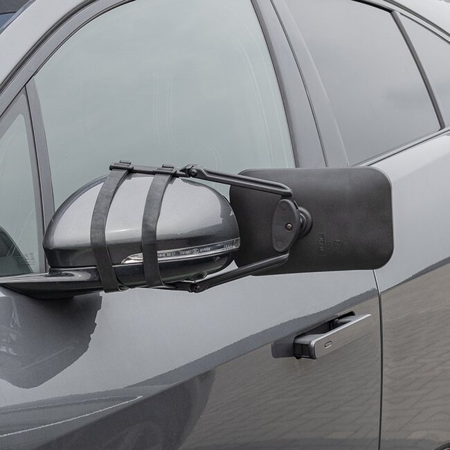 ProPlus Universele caravanspiegel - verstelbare banden - dodehoekspiegel - zwart