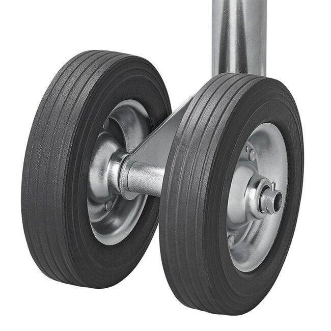 ProPlus Dubbel neuswiel - extra stabiliteit - metalen velg - rubberband - Ø 200 x 50 mm