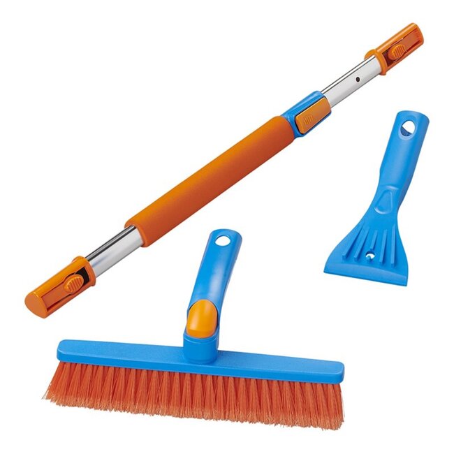 ProPlus Sneeuwborstel met ijskrabber - telescopische steel - 86-127 cm - soft grip