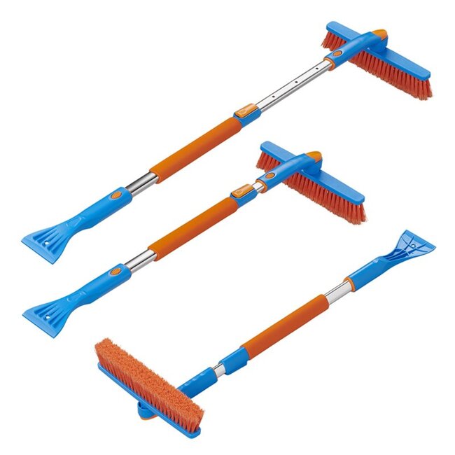 ProPlus Sneeuwborstel met ijskrabber - telescopische steel - 86-127 cm - soft grip