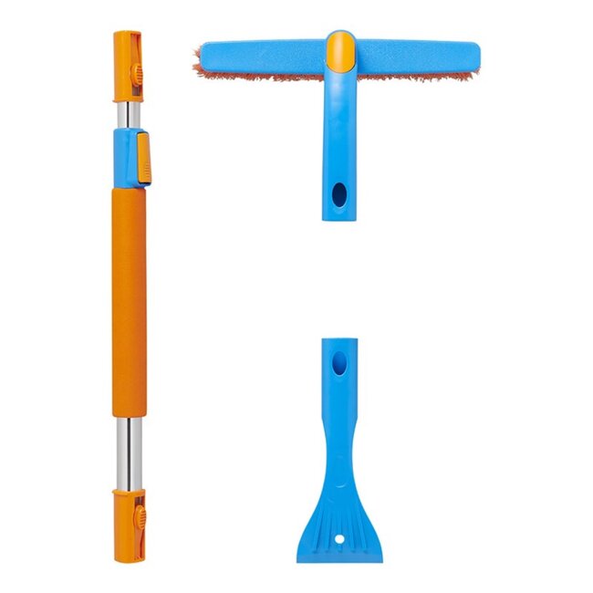 ProPlus Sneeuwborstel met ijskrabber - telescopische steel - 86-127 cm - soft grip