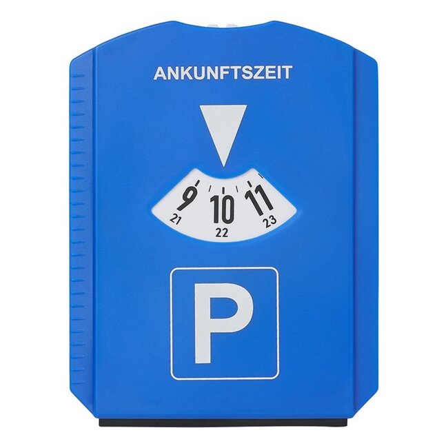 ProPlus Parkeerschijf 5-in-1 - Duitse tijd - IJskrabber - Bandenmeter - Raamtrekker - Winkelwagenmunt