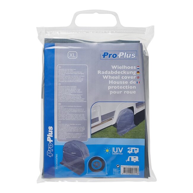 ProPlus Bandenhoes - Weerbestendig polyester - Voor wielen tot 73 cm - Caravan en camper