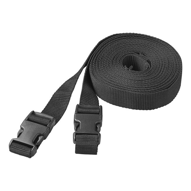ProPlus Spanband verlengstuk - 3 meter - set van 2 - zwart - voor caravan- en camperdakhoes