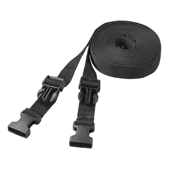 ProPlus Spanband verlengstuk - 3 meter - set van 2 - zwart - voor caravan- en camperdakhoes
