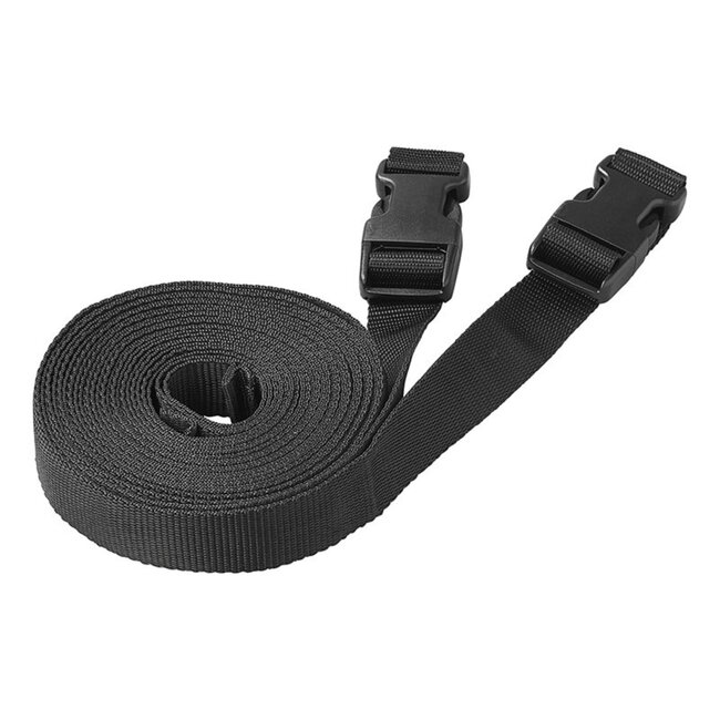 ProPlus Spanband verlengstuk - 3 meter - set van 2 - zwart - voor caravan- en camperdakhoes