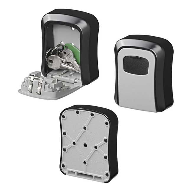 ProPlus Sleutelkluis - Cijfercombinatie - Weerbestendig - 11.5 x 9.5 x 4 cm - Zwart/Grijs