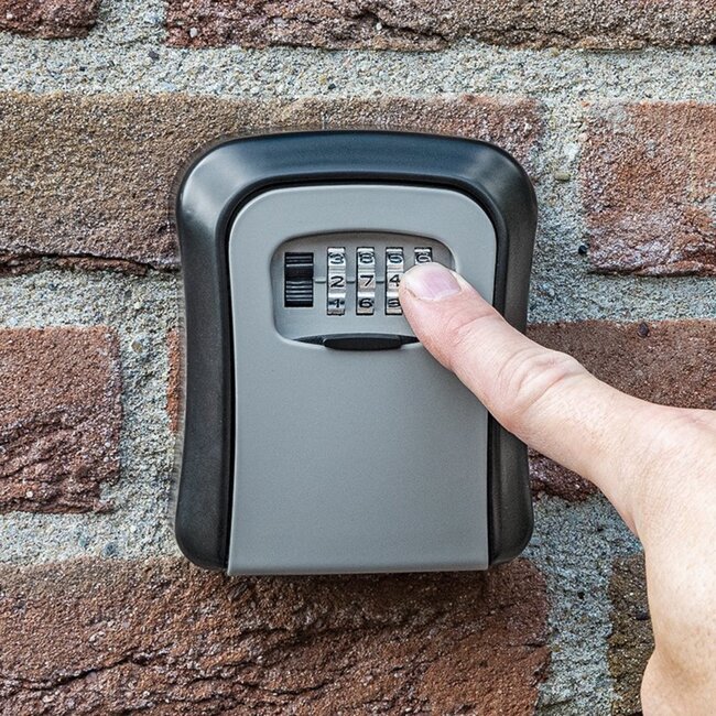 ProPlus Sleutelkluis - Cijfercombinatie - Weerbestendig - 11.5 x 9.5 x 4 cm - Zwart/Grijs