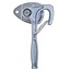 ProPlus Klephaak met opschroef oog - links - 170 mm - metaal
