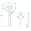 ProPlus Klephaak met opschroef oog - links - 170 mm - metaal