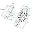 ProPlus Stevige spansluiting met tegenstuk - verzinkt - 220 x 40 mm