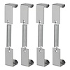 Pro Plus Kentekenplaatklem - Kentekenclip - met Veer - Verzinkt Staal - 124 x 24 mm - 4 stuks Pro Plus Kentekenplaatklem - Kentekenclip - met Veer - Verzinkt Staal - 124 x 24 mm - 4 stuks