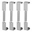 ProPlus Kentekenplaatklem met veer - verzinkt staal - 124 x 24 mm - set van 4 stuks