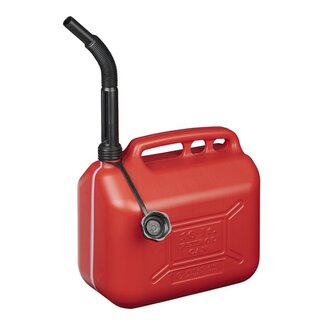 ProPlus Jerrycan - 10 liter - kunststof - rood - UN-gekeurd - antioverlooptrechter